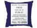 TARDIS Door Sign Cushion