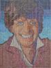 Tom Baker stamp mosaic Print