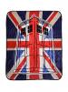 Union Jack TARDIS Throw Blanket