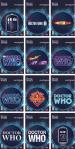 50th Anniversary Doctor Who Logo Vinyl Stickers