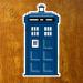 8 Bit TARDIS Sticker