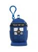 Plush TARDIS keychain (small)