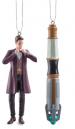 11th Doctor and Sonic Screwdriver Christmas Decorations